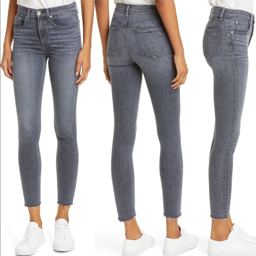 Rag & Bone Nina High Waist Ankle Skinny Jeans